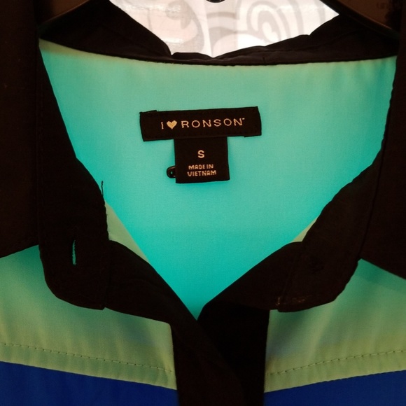 Color block shirt dress - Picture 2 of 3